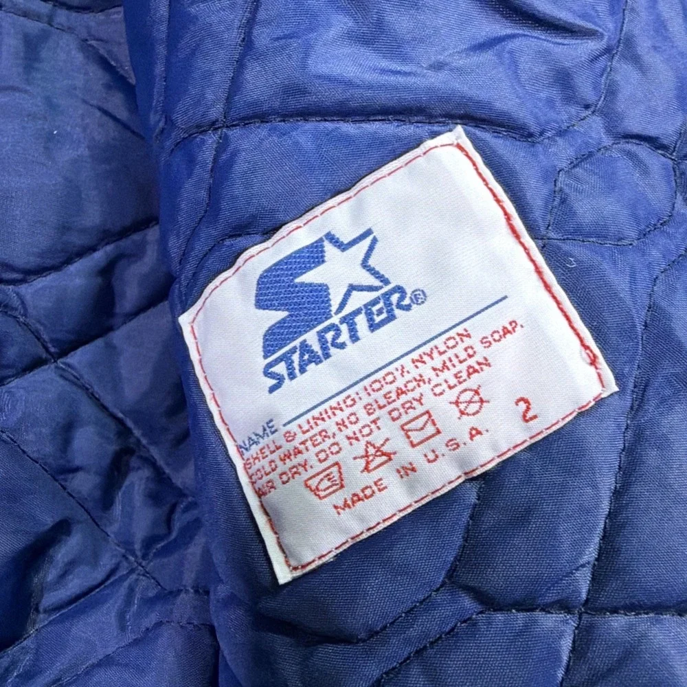 Yankees Starter Satin Jacket 90s Size Large Diamond Collection Authentic USA - Picture 9 of 9